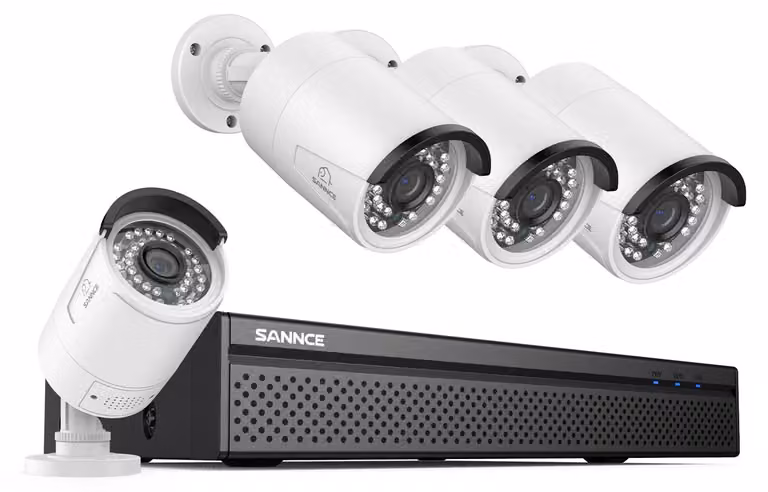 Sistema di videosorveglianza PoE a 8 canali - Kit di telecamere CCTV - Sistema di telecamere IP - Videosorveglianza - Telecamera a cupola