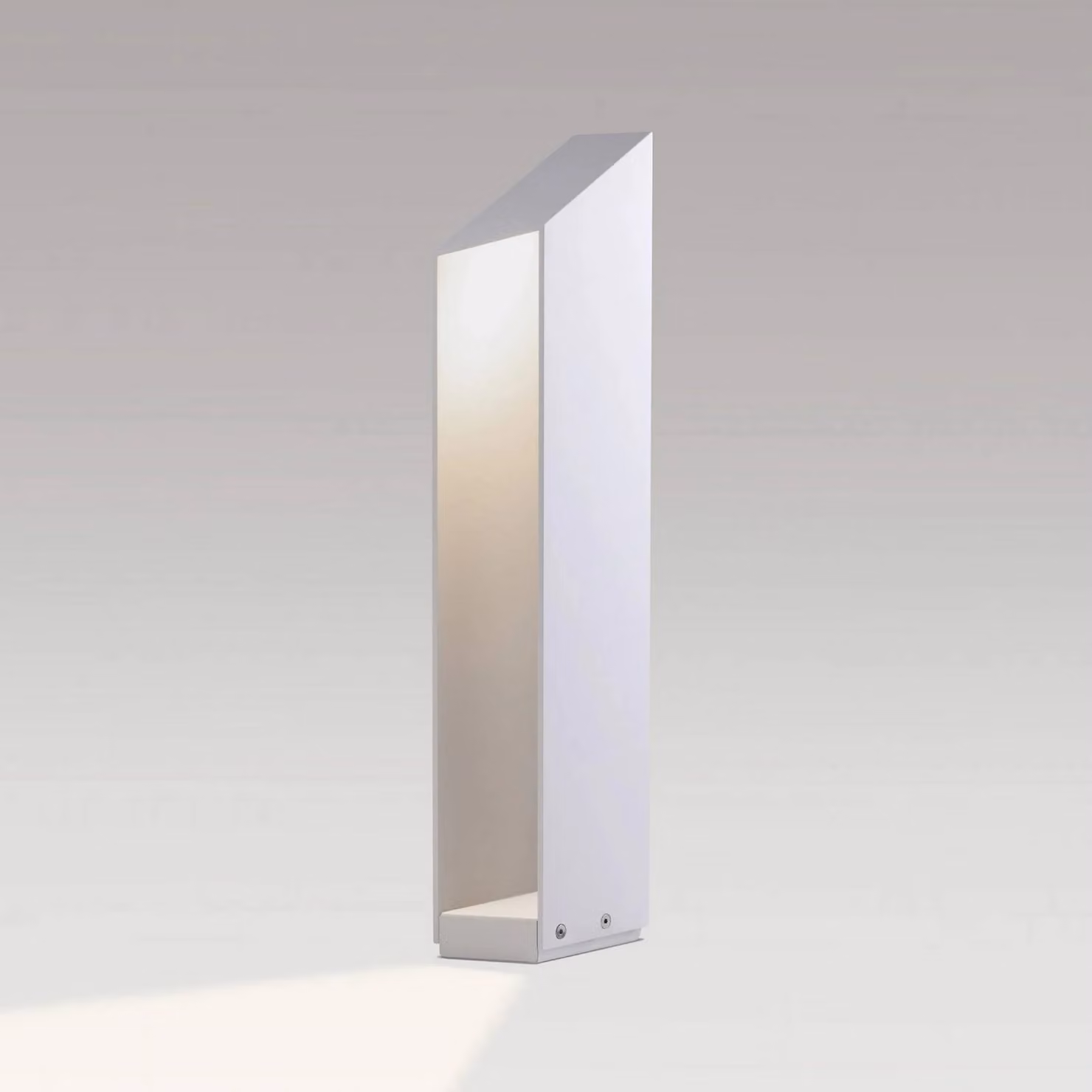 MARSET lampioncino LED Domus, altezza 55 cm, bianco, alluminio dimmerabile, Bianco / Opale, Alluminio, Design, Lampada LED da esterni