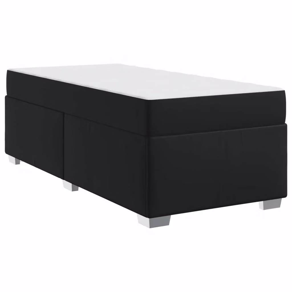 Struttura letto moderno vidaXL in ecopelle nera L 100 cm x P 200 cm – 2