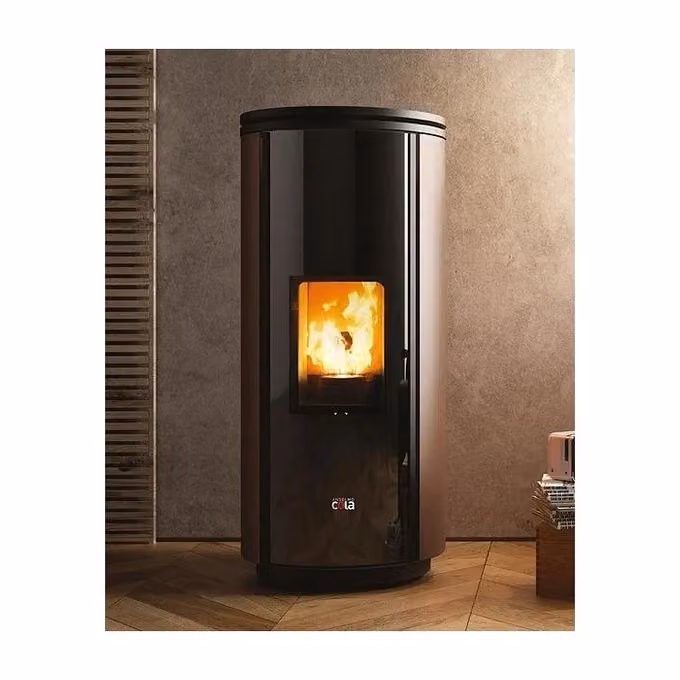 Stufa a pellet Cola LA12180Y Elegant Ermetica con display LCD, colore marrone – 2
