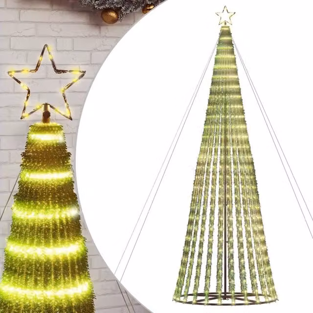 Albero di Natale a LED-Luci decorative natalizie 1028 LED Bianco Caldo 403 cm