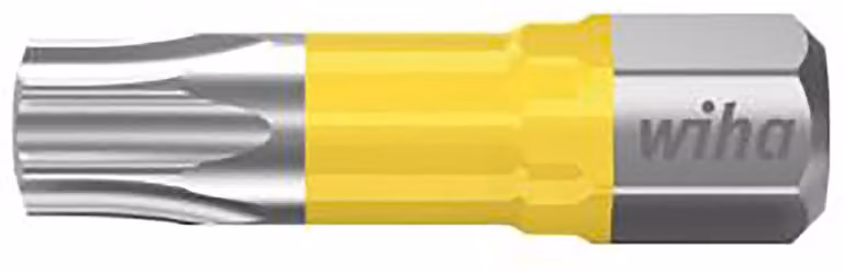 Wiha 7929-02525 7015Y Bit Torx T25 x 25 mm in acciaio molibdeno vanadio temprato 25 pz