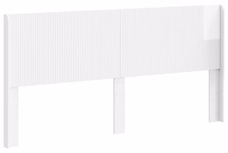 Testiera Letto Bianco Lucido Legno ingegnerizzato