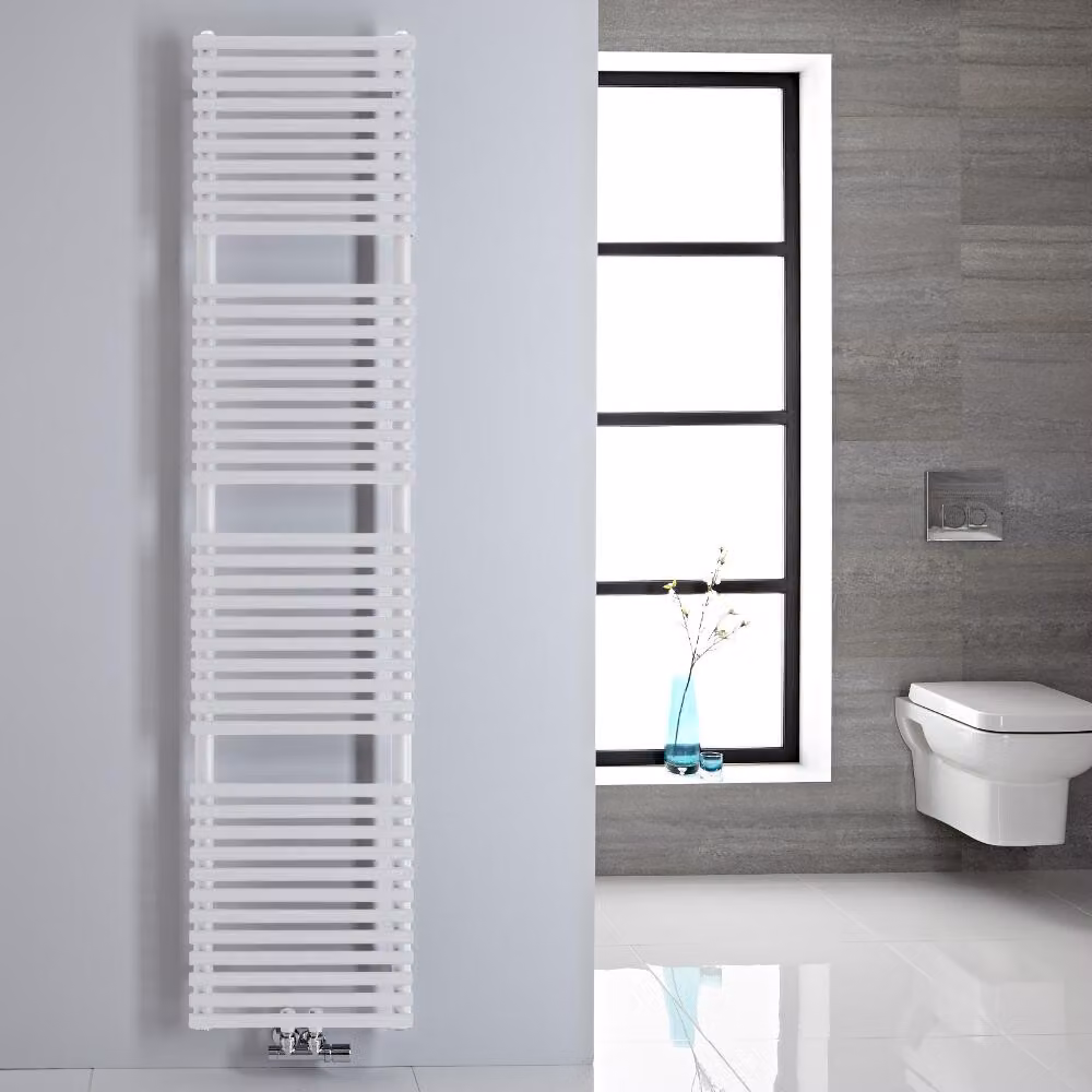Scaldasalviette Attacco Centrale Bianco Tubolare 1823x400mm 350W - Magera