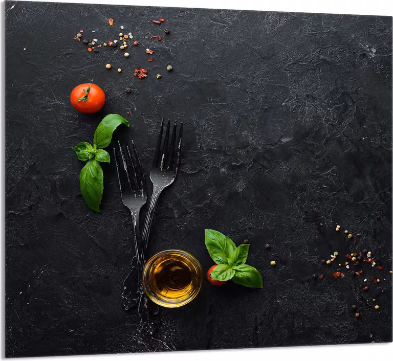 PIATTO IN VETRO PER CUCINA 65x60 ardesia