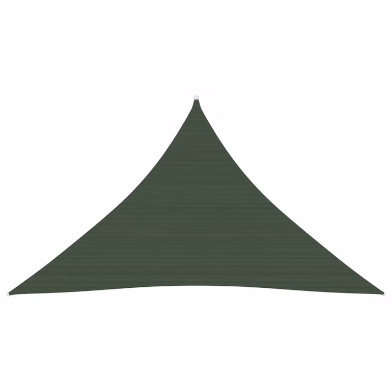 Tenda da sole 160 g/m² verde scuro 3x3x4,2 m HDPE