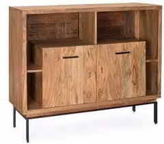 Mobile Madia MANGAL Bizzotto in legno marrone stile industrial L: 115 cm