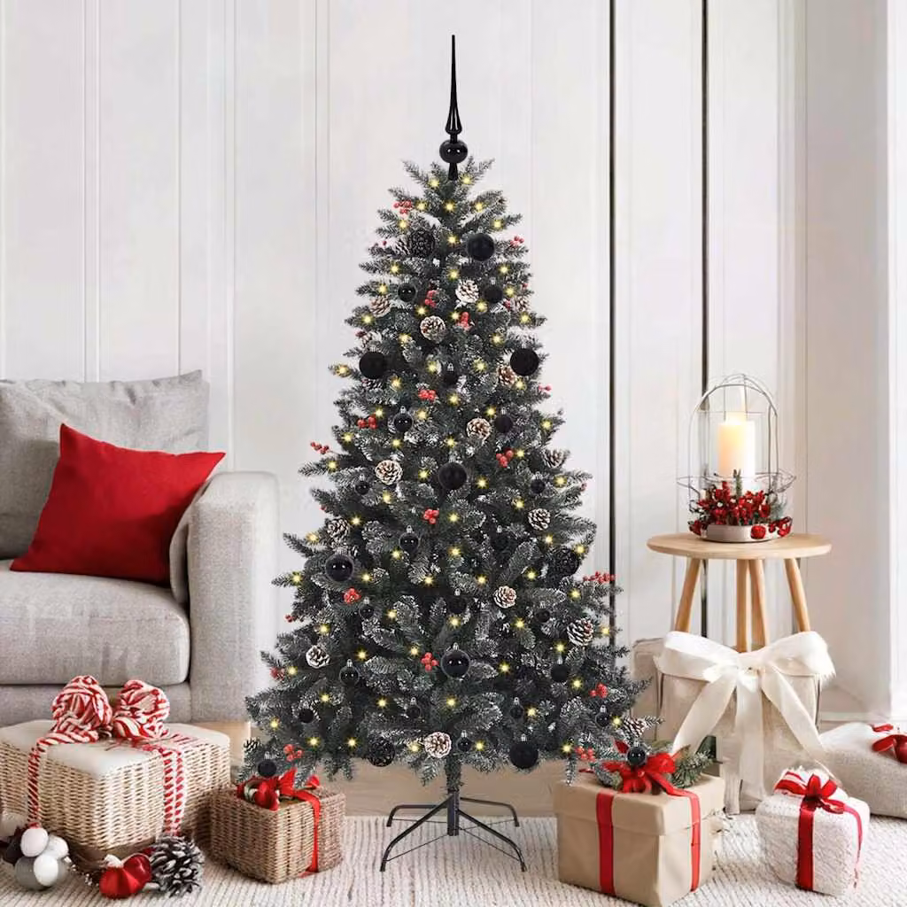 Maison Exclusive - Albero di Natale artificiale verde, 150 cm, in PVC, plastica e acciaio