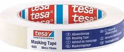 Nastro carta Tesa Masking 4325 bianco, larghezza: 19 mm, confezione da 96 pezzi