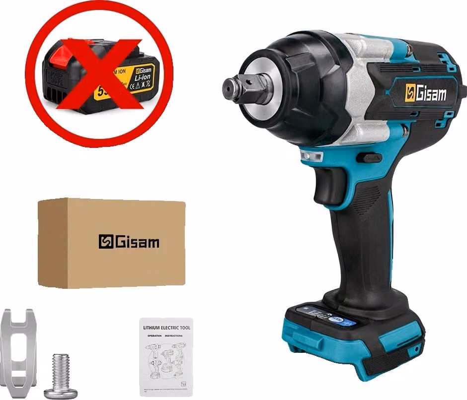 Avvitatore a impulsi elettrico, coppia 1800 N-m, motore brushless, senza batteria, senza spina