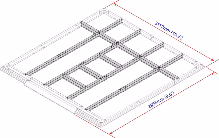 DURAMAX Profili per pavimenti per case 9,7 m² DURAMAX 57212