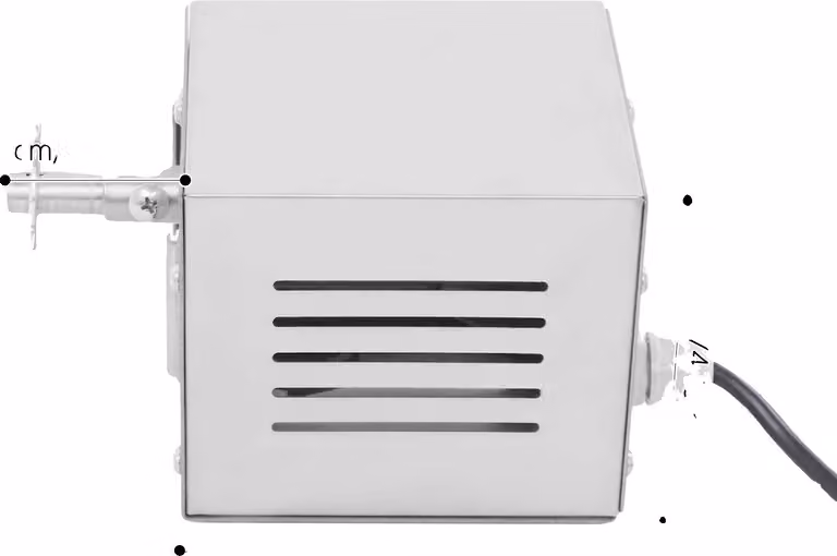 Motore per barbecue, potenza 25 W, struttura in acciaio inossidabile, grigio chiaro