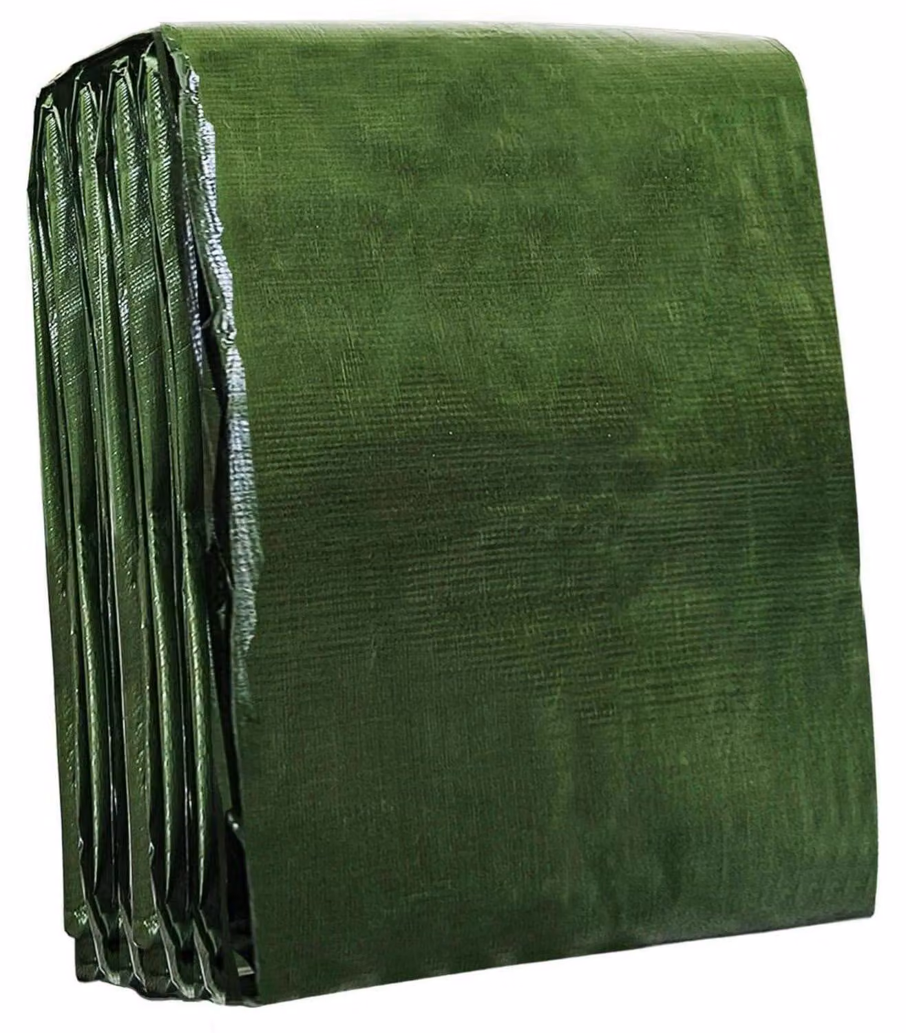 Telo protettivo da 150 g/m², robusto, impermeabile, resistente allo strappo, rivestito su entrambi i lati, colore verde, dimensioni 6x10 metri