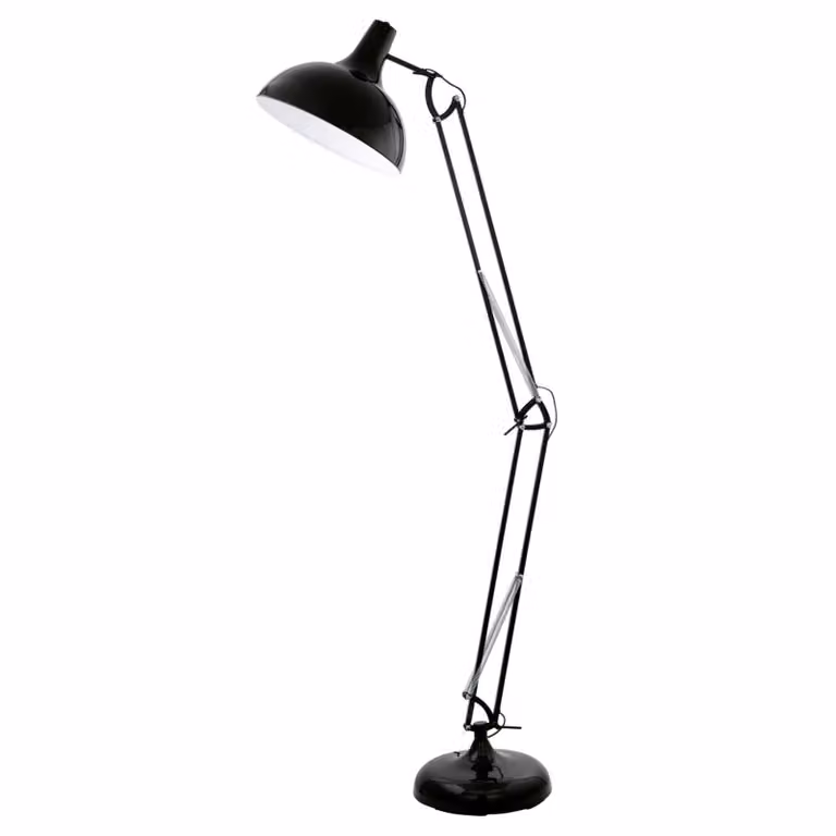EGLO Lampada da terra Borgillio nero 94698