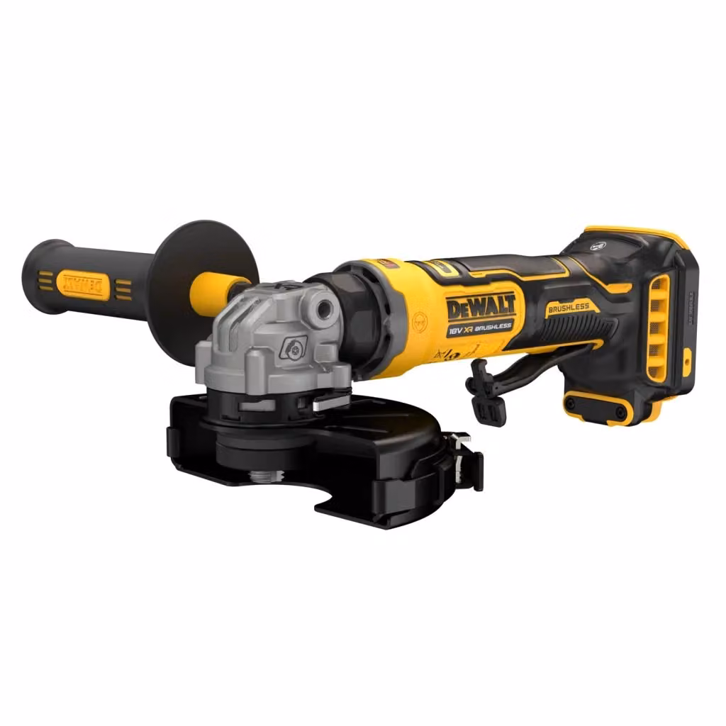 Smerigliatrice Angolare DeWalt 18V Brushless 125mm Gialla con Valigetta TSTAK e Batteria Ricaricabile – 2