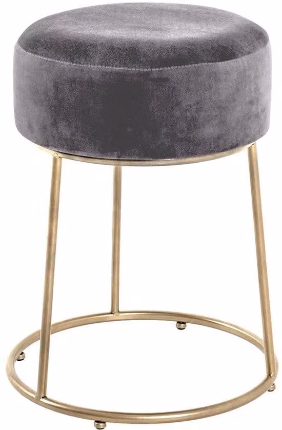 Vaso Art Déco in metallo fuso, color antracite, con dettagli dorati