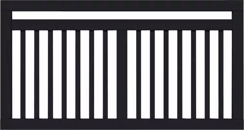 Recinzione anteriore PLUS Linea 150 x 80 cm nero RAL 9005
