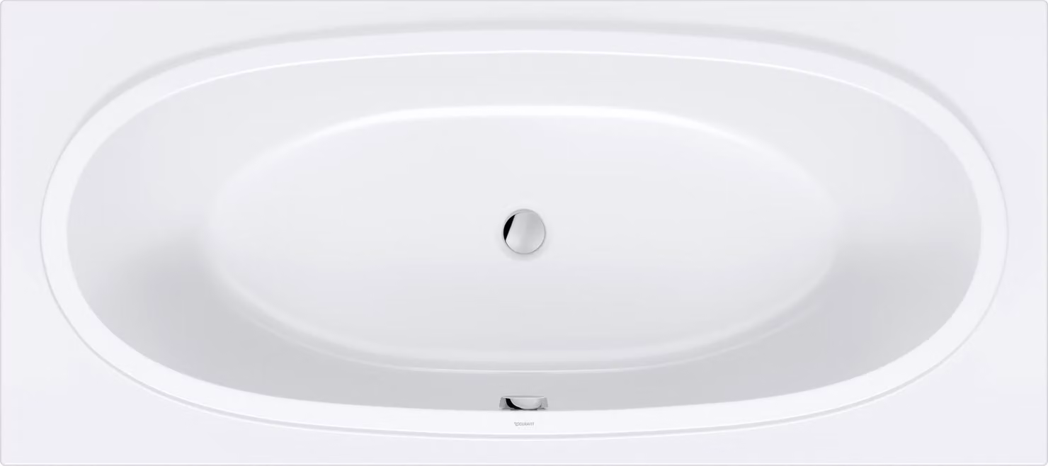 Baignoires Balcoon Duravit 1800x800mm, rectangulaire, à encastrer, avec 2 pentes de dos, 700679000000000, 700679000000000