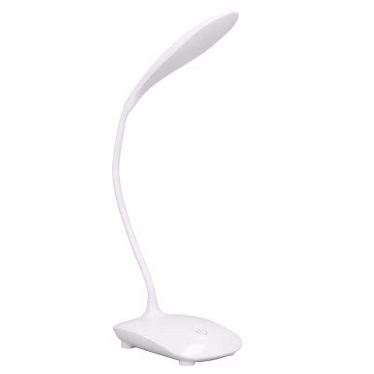 Lampada da scrivania a LED con comando touch – Alimentazione USB e a batteria, 3 livelli di luminosità, inclinazione regolabile, lampada da tavolo per bambini, studenti e camera da letto