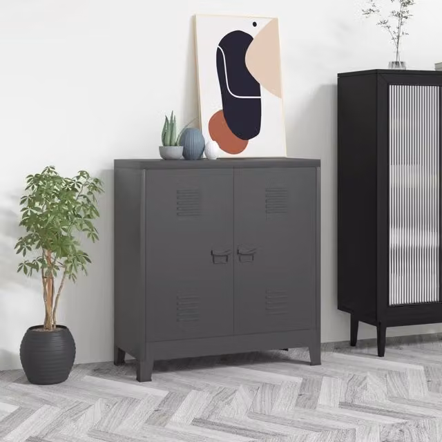 Classificatore Industriale vidaXL in Acciaio Antracite L 90 cm, P 40 cm, H 100 cm