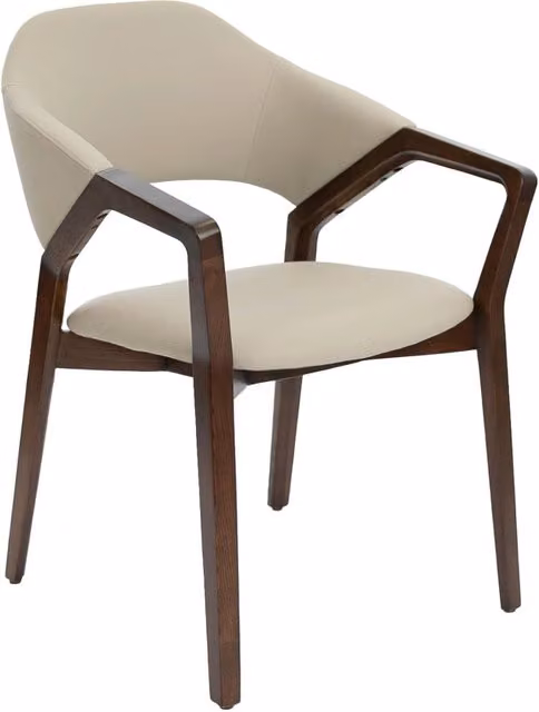 Sedia in ecopelle visone