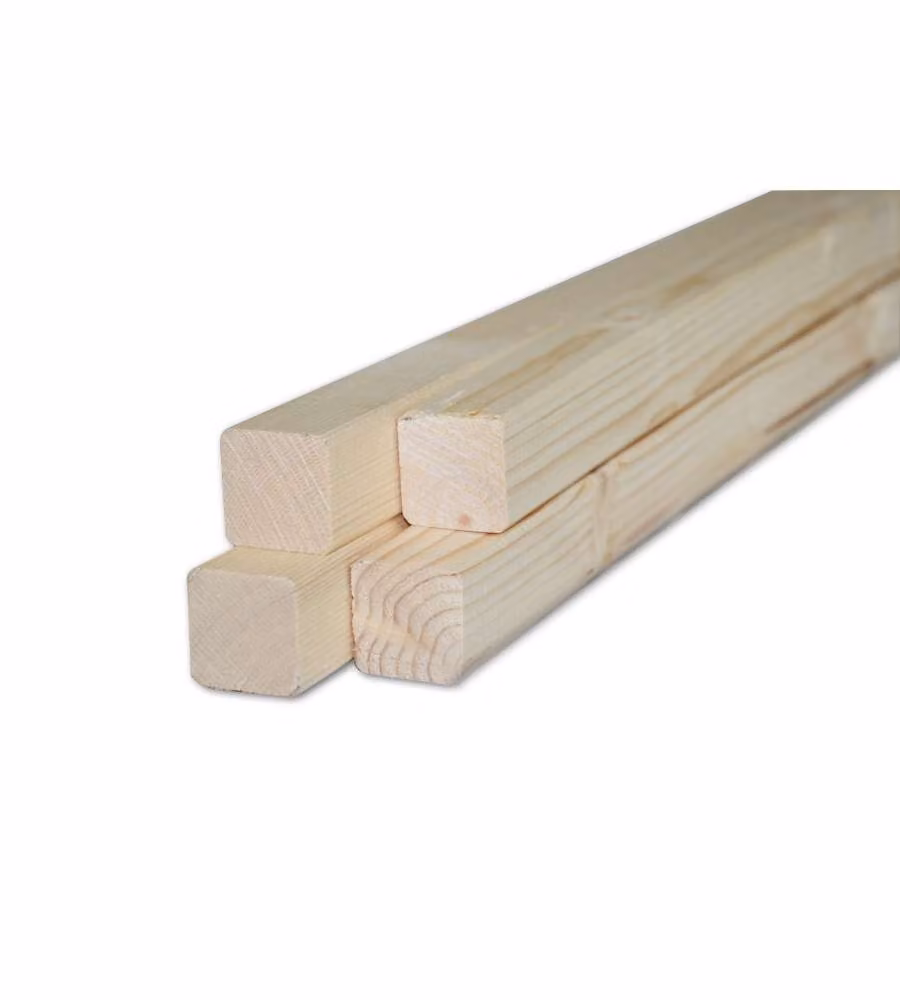 Listello Grezzo in Abete - 30x30x2000 mm