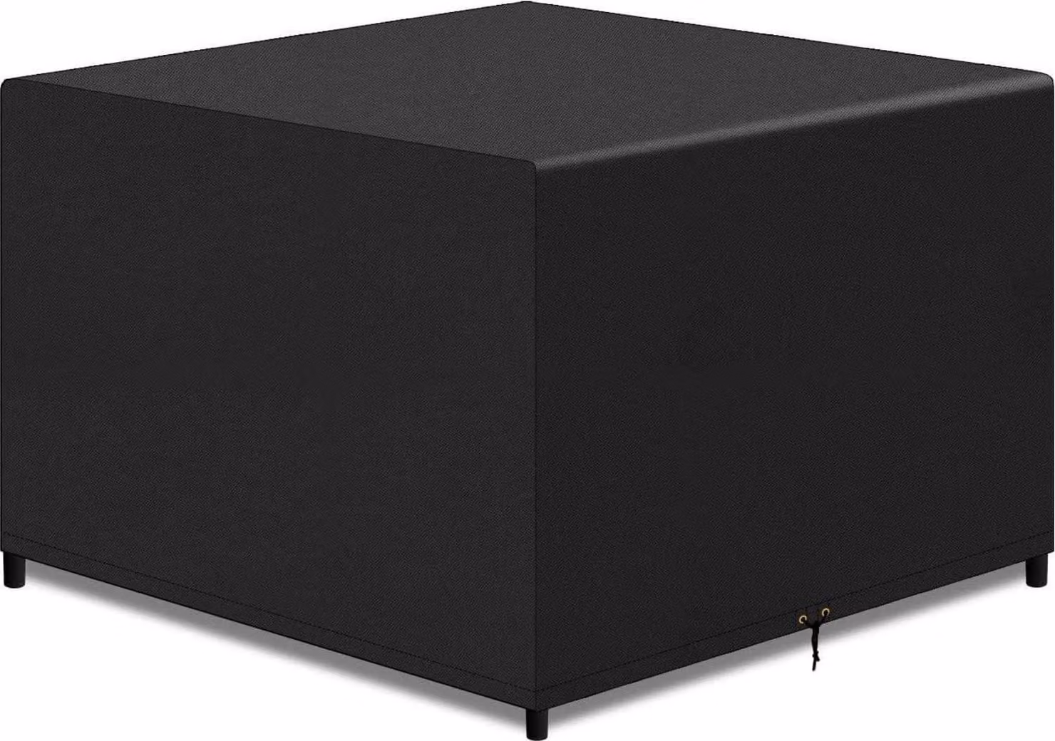 Copertura per mobili da giardino in rattan 125x125x71cm nero