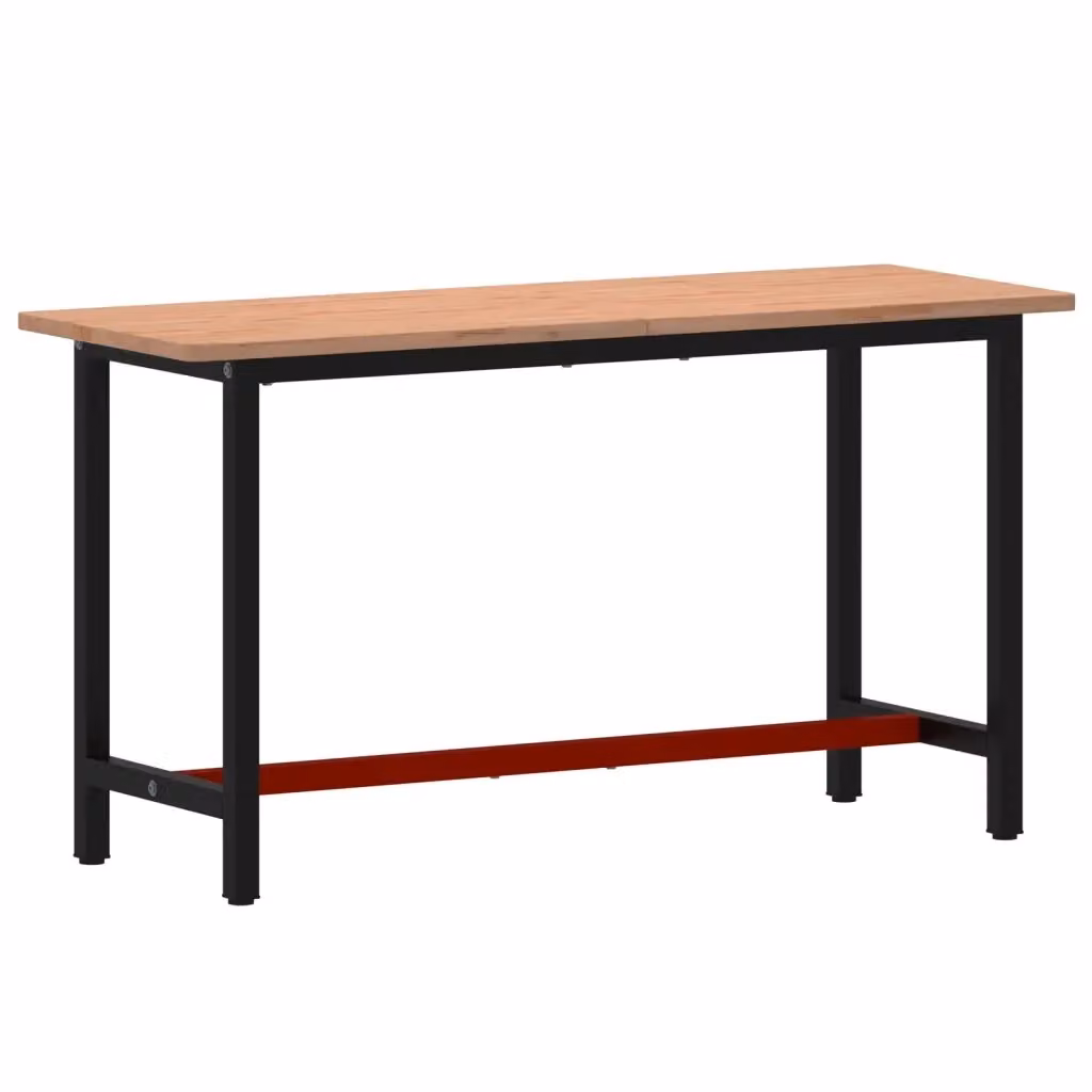 Banco da Lavoro vidaXL in Legno e Metallo L: 150 cm, P: 55 cm, H: 81,5 cm – 2