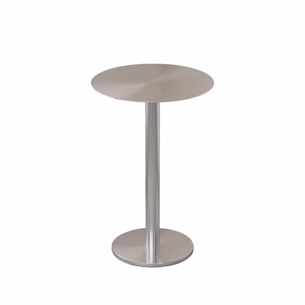 Mobili da ristorazione in acciaio inox bar caffè commerciale tavolo bistro tavolo rotondo 50x75cm【BXG-BY50】