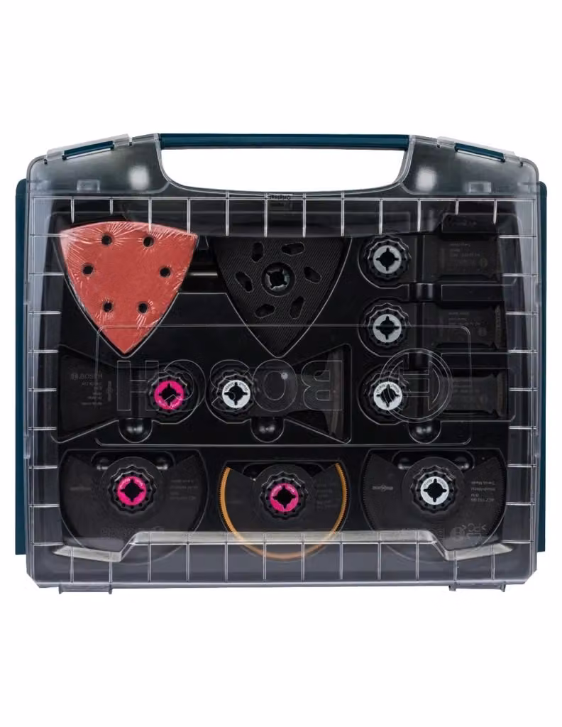 Set di 34 accessori multifunzione Bosch con lame e abrasivi multicolore – 2