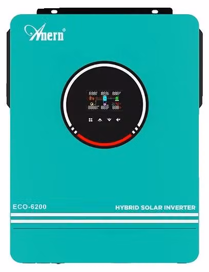 Inverter ibrido solare, uscita a onda sinusoidale pura, ricarica MPPT, 6200W con Wi-Fi, 220-240V~, 48V