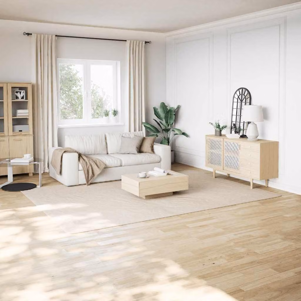 Tappeto Shaggy vidaXL in Poliestere, Moderno, Bianco/Beige, L 240 cm x P 340 cm