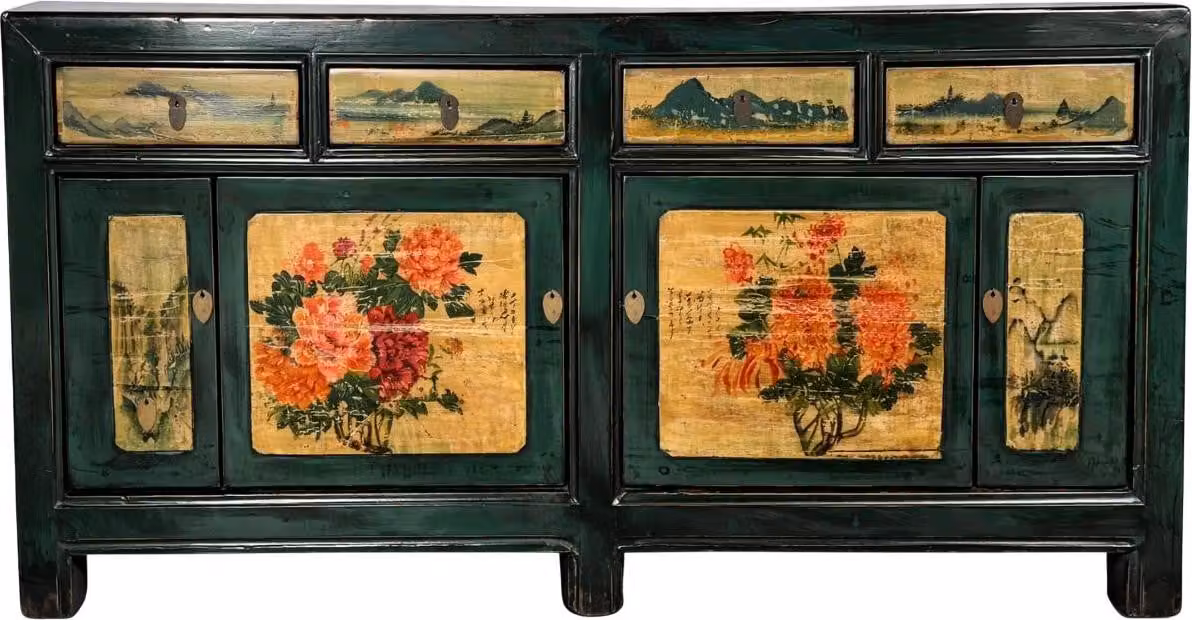 Fine Asianliving Comò cinese Credenza cinese Armadi cinesi Mobili cinesi Armadio orientale asiatico 176x85x45