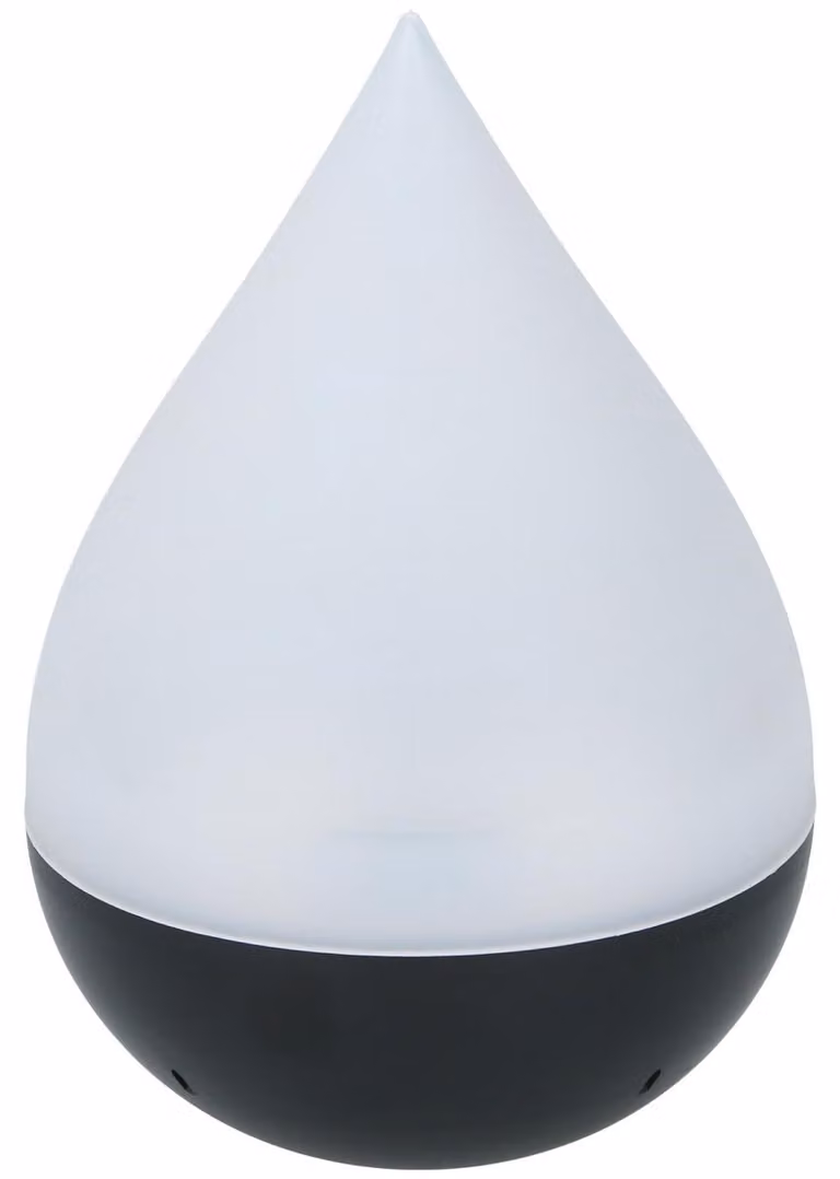 Grundig Lampada solare Lanterna solare - Lampada solare da tavolo per esterni - Luce solare resistente alle intemperie per esterni - Luce bianca fredda