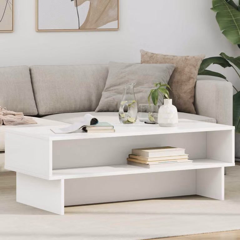 Maison Exclusive - Tavolino bianco 100 x 46 x 35 cm Materiale ligneo