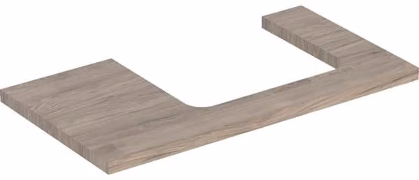 Geberit ONE Plan de lavabo, découpe à droite, 90x3x47 cm, 505.323.00.6, 505.323.00.6
