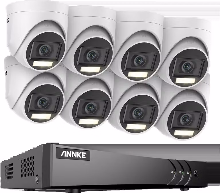 sistema di sicurezza 8CH DVR CCTV, risoluzione 5MP Ultra HD, visione notturna a infrarossi, telecamera CMOS 3K, 2T