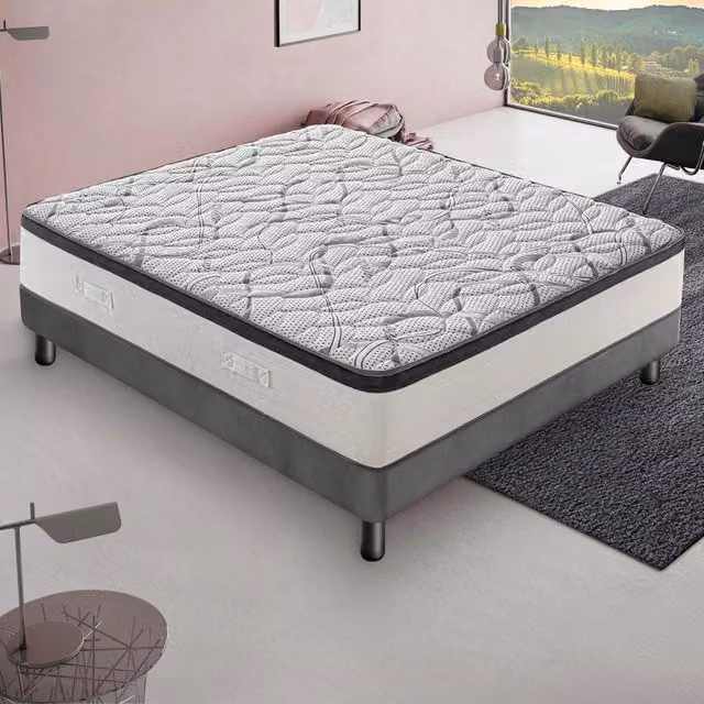 Materasso Piazza e Mezza MaterassieDoghe in schiuma HR ad alta densità, Ortopedico con rivestimento Carbon Deluxe, Rigidità H3, L/P/H: 140 x 200 x 20 cm – 1
