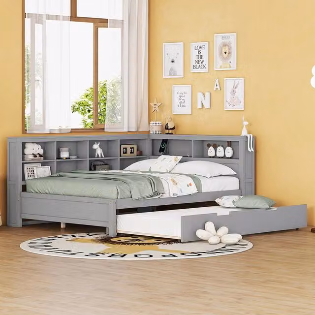 Divano letto matrimoniale - Xylo - 140x200 cm - Grigio - Trasformabile