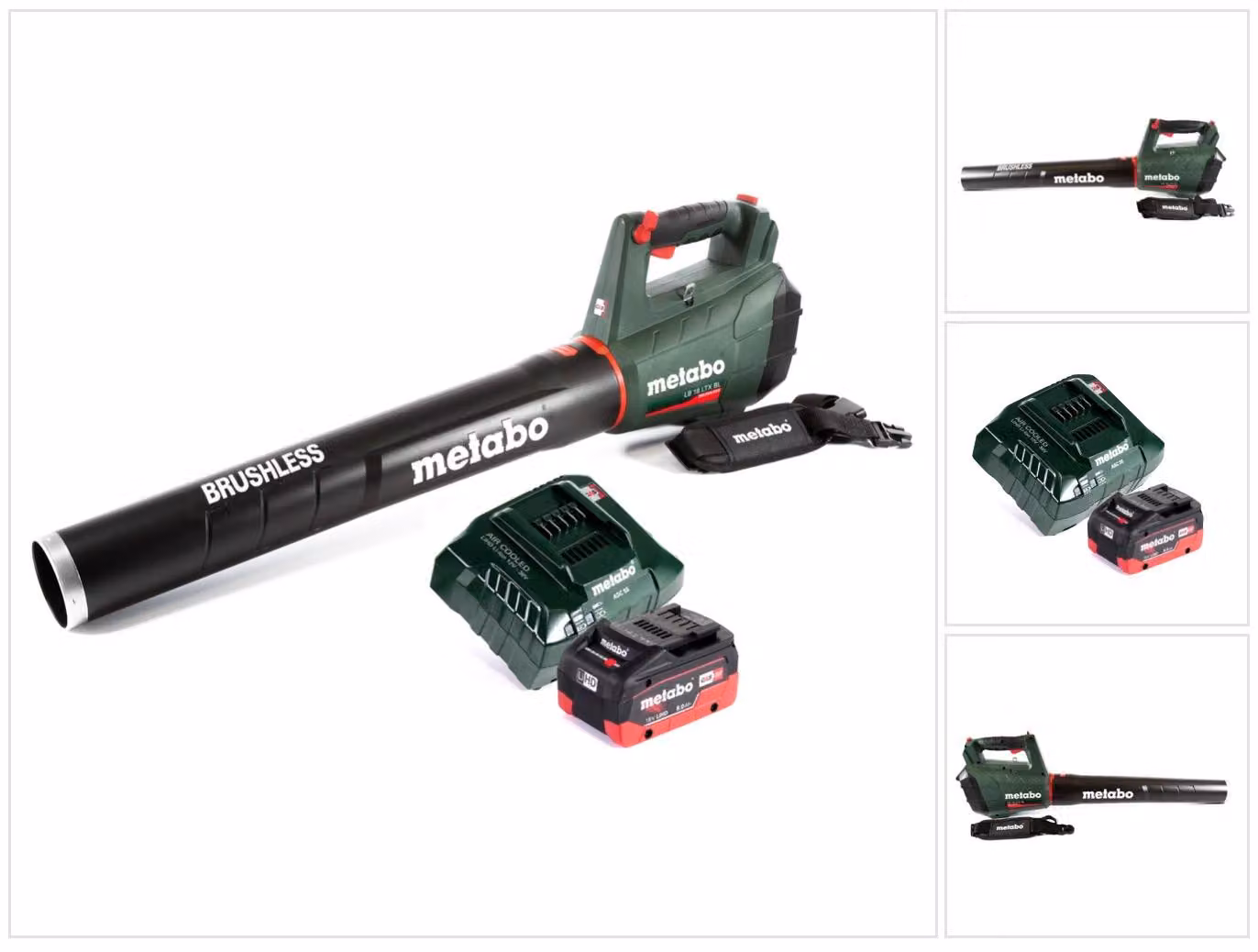 Metabo LB 18 LTX BL Soffiatore a batteria 18V Brushless + 1x Batteria 8,0 Ah + Caricabatterie