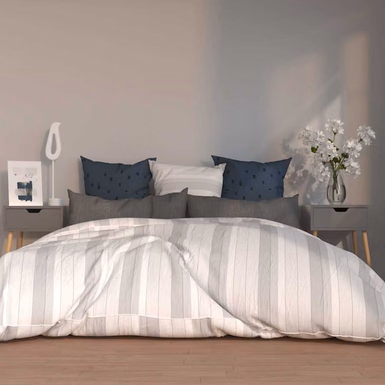 Set di 2 comodini vidaXL moderni in legno multistrato grigi L/P/H: 40 x 40 x 56 cm