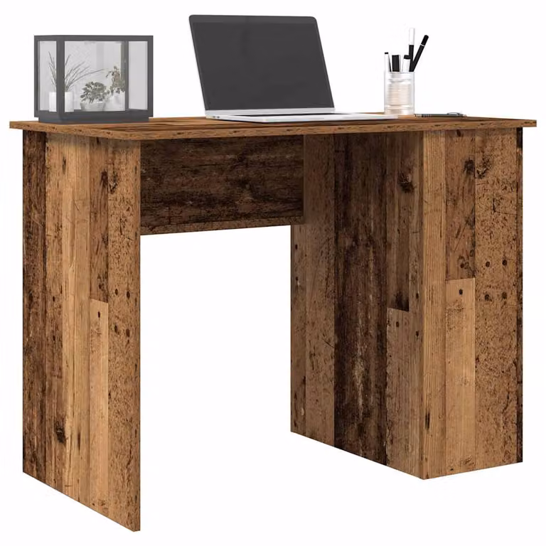 Scrivania moderna vidaXL in legno e MDF marrone L 100 cm x P 55 cm x H 75 cm