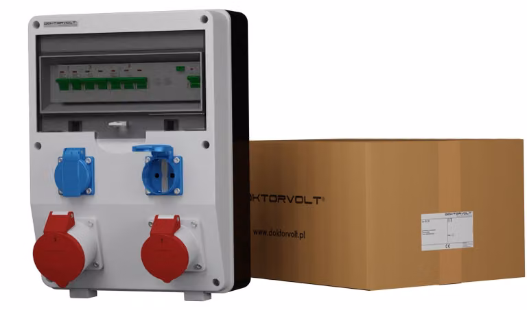 Distributore di corrente ECO-S/FI 1x16A 1x32A 2x230V Doktorvolt 2633