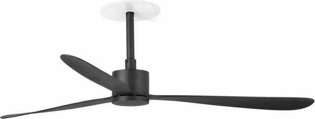 FARO ventilatore a soffitto incasso in acciaio nero opaco motore DC silenzioso 6 velocita funzione inversa per soffitti inclinati Amelia FARO-33761R