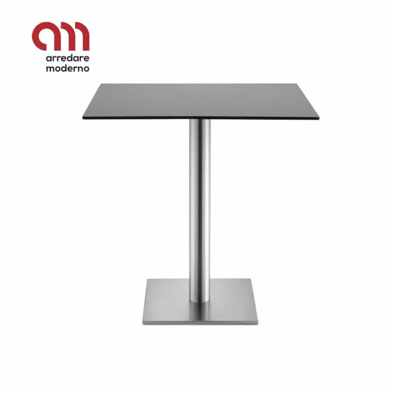 Tavolino Bar Tiffany Scab H.109 colonna tonda e piano stratificato compact