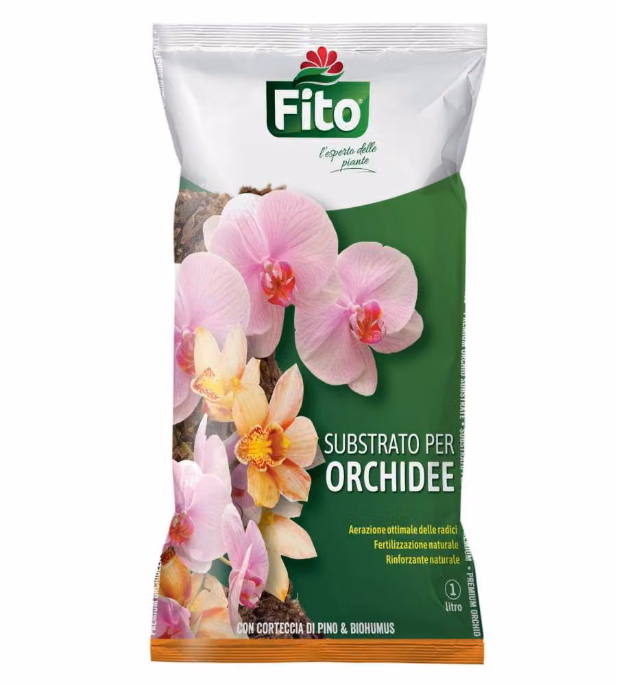 Fito Substrato Orchidee 1 L - Terriccio per Orchidee - Verde Naturale