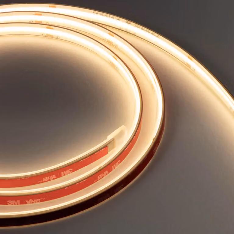 ARELUX XSOLIS, grado di protezione IP67, 24V, 14W/metro, 5 metri di lunghezza, diametro 10mm, 512 LED per metro, colore chiaro, temperatura di colore 3000K