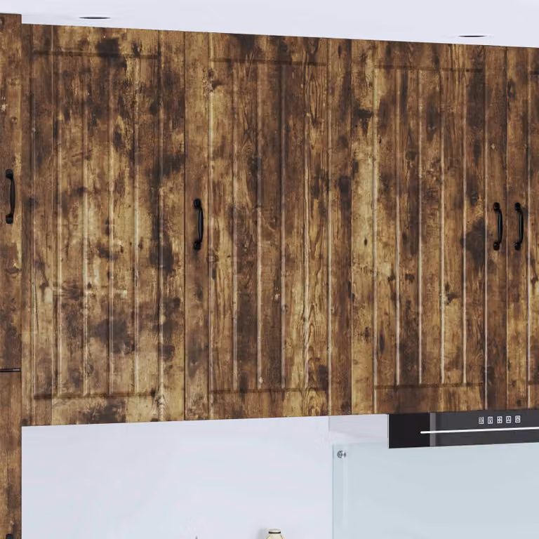 Armadietto a muro da cucina vidaXL LUCCA in legno Rovere Fumo, L 50 cm x P 31 cm x H 100 cm