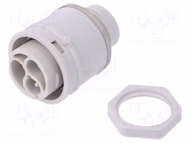 1 connettore: per alimentazione AC, connettore a innesto maschio, 16A, serie 3701/AR, per corrente alternata
