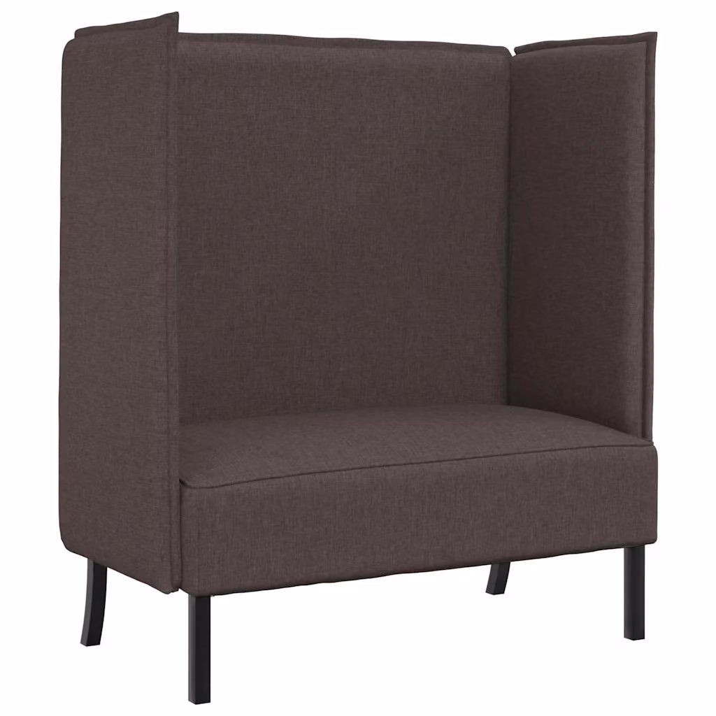 Divano moderno lineare vidaXL in tessuto marrone con struttura imbottita – 2